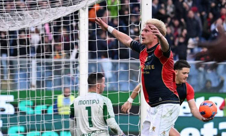 热那亚主场2-1逆转维罗纳，换帅后连战四轮保持不败，暂时脱离意甲降级区